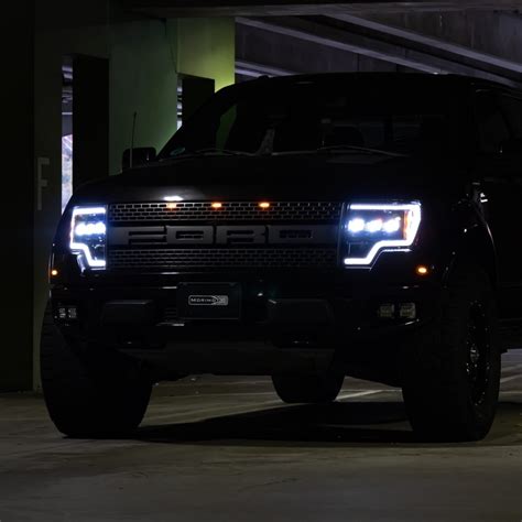 2009 2014 Ford F150 And Raptor Led Drl Projector Headlights