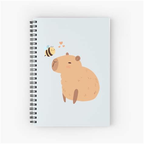 Capybara With A Cute Bee Friends Bee Cappy Be Happy A Cute