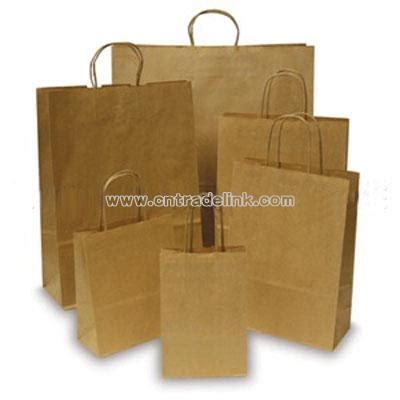 Brown Paper Carrier Bags with Twisted Handles, Wholesale China Brown Paper Carrier Bags with ...