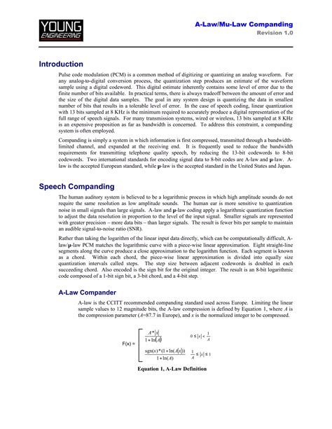 A Law And Microlaw Companding Pdf