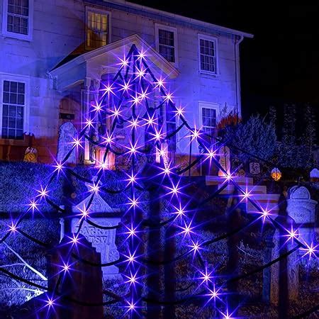 Amazon Halloween Spider Web Lights Outdoor Decoration Giant