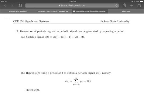 Solved Generation of periodic signals: a periodic signal can | Chegg.com