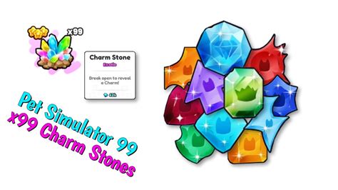 I Opened 99 Charm Stones In Pet Simulator 99 To Get The Best Charm In