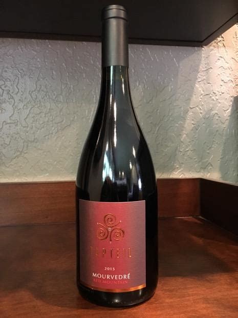 2015 Tapteil Mourvèdre Tapteil Vineyard Usa Washington Columbia