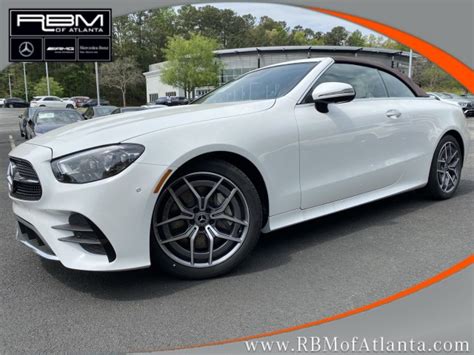 New Mercedes Benz E Class E Cabriolet Convertible In Atlanta