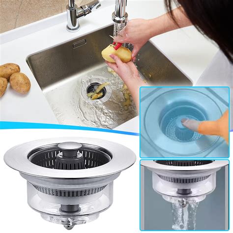 Stainless Steel Bathroom Sink Stopper,Universal Water Head Fix,Leaky