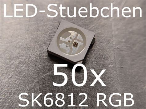 50x SK6812 5050 RGB LED Mit Integriertem Treiber Wie WS2812B SK6812