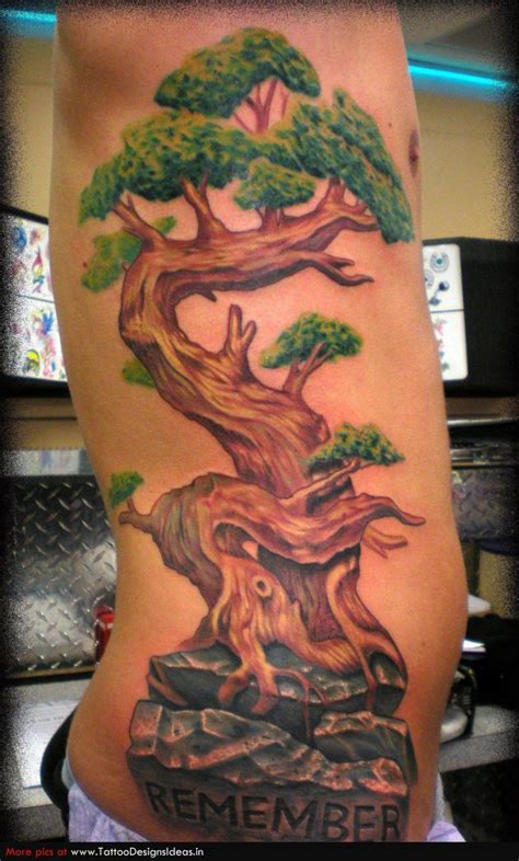 Tatto Design Of Tree Tattoos Tattoodesignsideas In Bonsai Tree