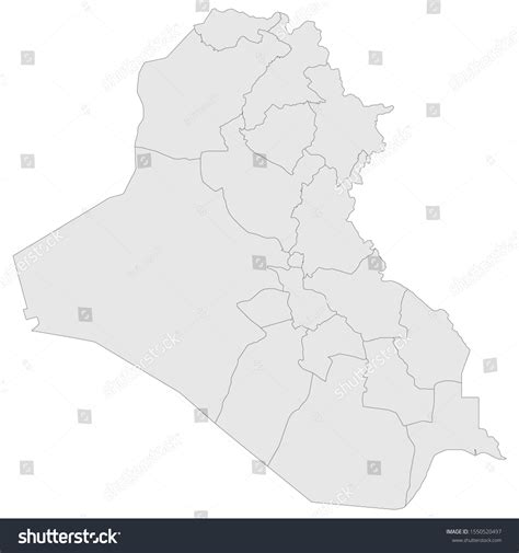 Iraq Political Map With Boundaries Outline Royalty Free Stock Vector Sexiezpicz Web Porn