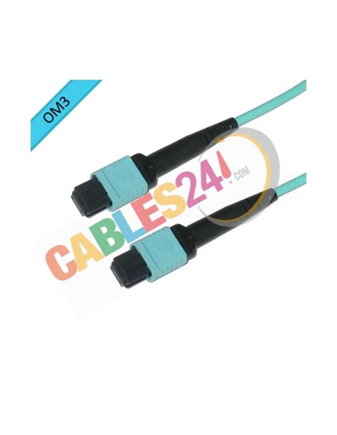 Cable Fibra Óptica Multimodo MPO MTP 12 Fibras OM3 Tipo B