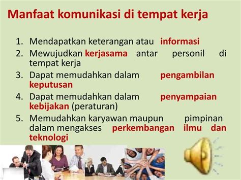 Menlab Komunikasi Di Tempat Kerja Part Pptx