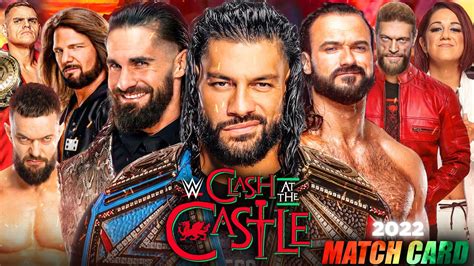 Wwe Clash At The Castle 2022 100 Confirmed Match Card Wwe Clash At