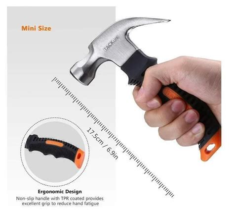 Tacklife Oz Small Claw Hammer Mini Stubby Hammers And Nails Tool