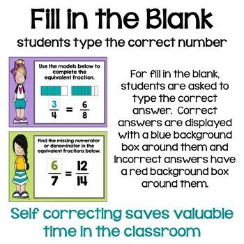 Equivalent Fractions Boom Cards Self Correcting Digital Task Cards