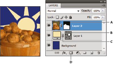 Use masks to hide layers in Photoshop