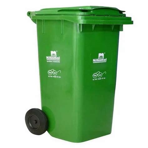 Nilkamal 240 Ltr Wheel Garbage Dustbin Green At Rs 3800 Nilkamal