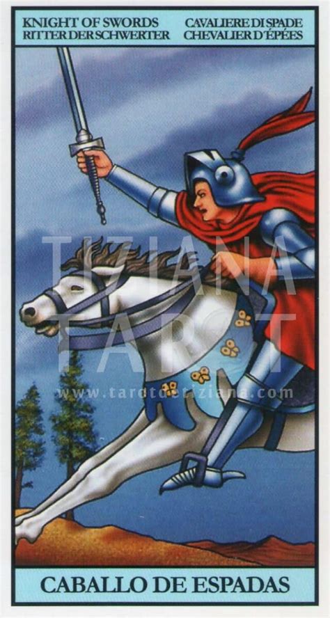 El Caballero De Espadas En El Tarot Tarot De Tiziana