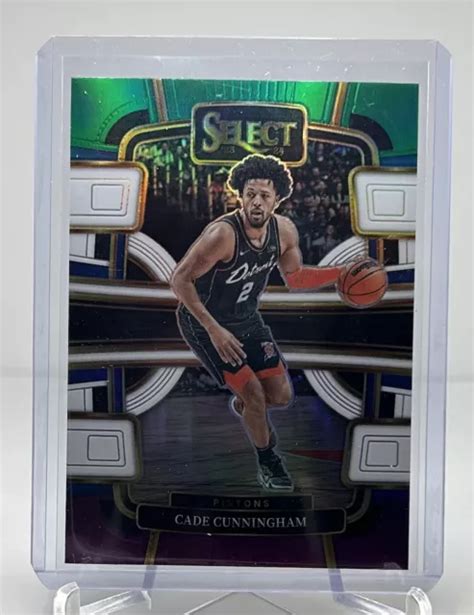 Panini Select Cade Cunningham Concourse Verde Bianco Viola