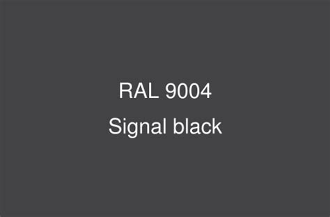 RAL 9004 Colour (Signal black) - RAL White and black colours | RAL ...
