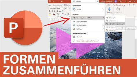 Tipp für dich In PowerPoint Formen zusammenführen YouTube