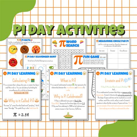 Pi Day worksheets - Pi Day activities - Pi day facts - Pi day games ...