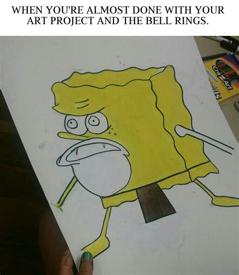 Art Class Spongegar Primitive Sponge Caveman Spongebob Know