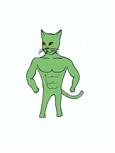 Funny Muscular Cat Buff Cat Meme Art Print By Ananthkdileep Redbubble