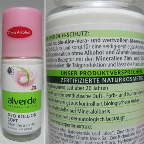 Test Deodorant Alverde Deo Roll On Soft Aloe Vera Perle Pinkmelon