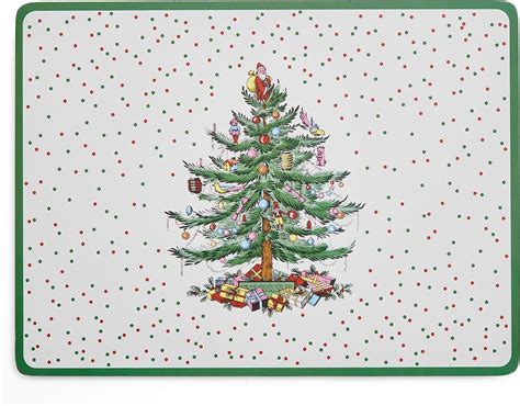 Amazon Pimpernel Spode Christmas Tree Polka Dot Placemats Set Of