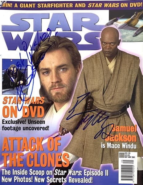 Lot Detail Ewan Mcgregor And Hayden Christensen Signed Oct Nov 2001