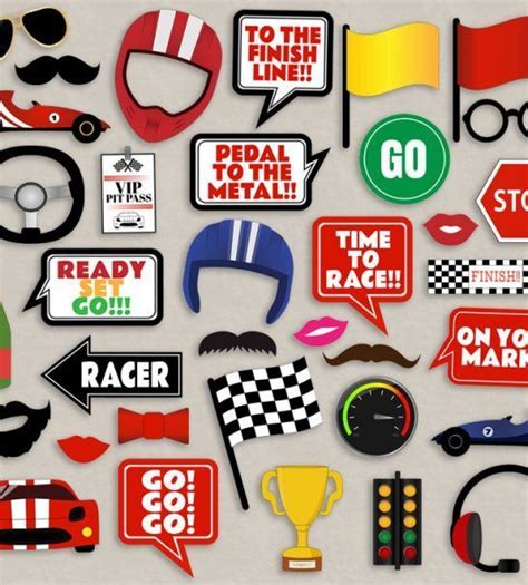 Race Car Themed Party Photo Props Racing Car Party Decor Racing