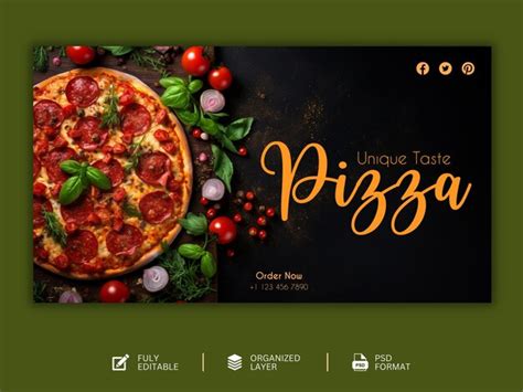 Premium Psd Food Menu And Delicious Pizza Graphic Design Template