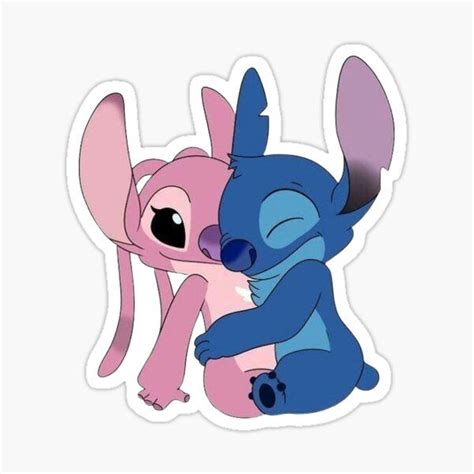 Stitch And Angel Sticker For Sale By Craftylifea In Stitch And