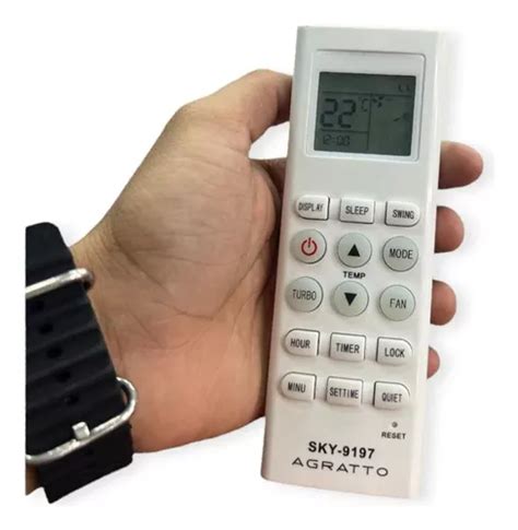 Controle Remoto Para Ar Condicionado Agratto Fit Btus