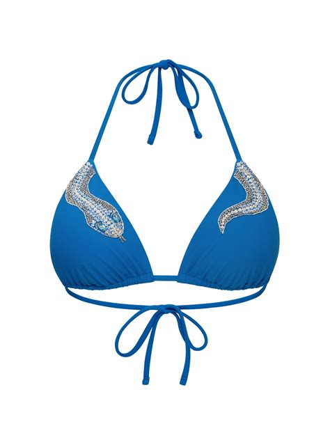 Sapphire SNAKE Triangle Bikini Top