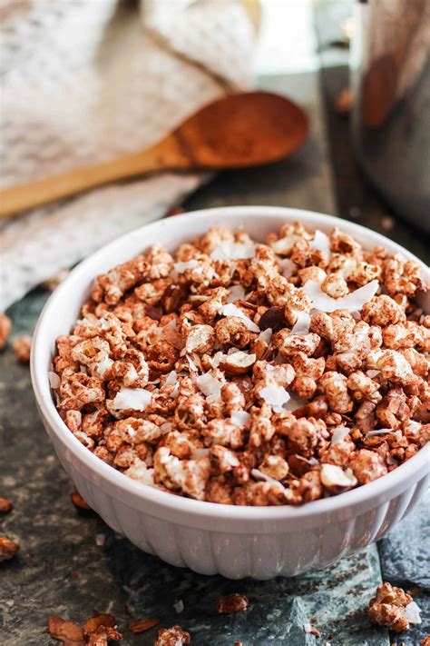 Chocolate Popcorn (plant-based dessert or healthy sweet snack!)