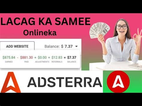 Sida Lacag Loogu Sameeyo Adsterra Adiga Oo Aan Lacag Haysan Youtube