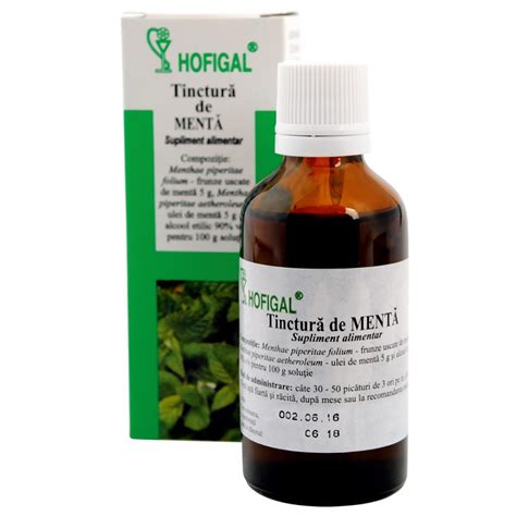 Tinctura De Menta Hofigal Ml Hofigal Naturisti Ro