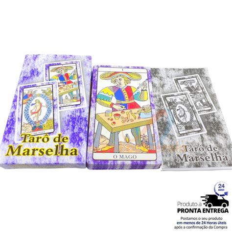 Baralho O Tarô De Marselha 22 Cartas Tarot Arcanos Maiores Manual