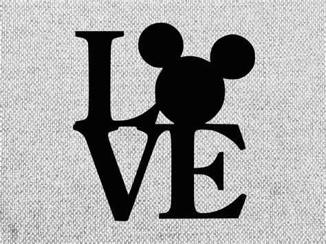 Love Disney Svg Disney Svg Disney Clipart Mickey Mouse Svg Etsy