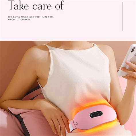 Electric Vibrating Menstrual Heating Pad For Menstrual Cramps Portable