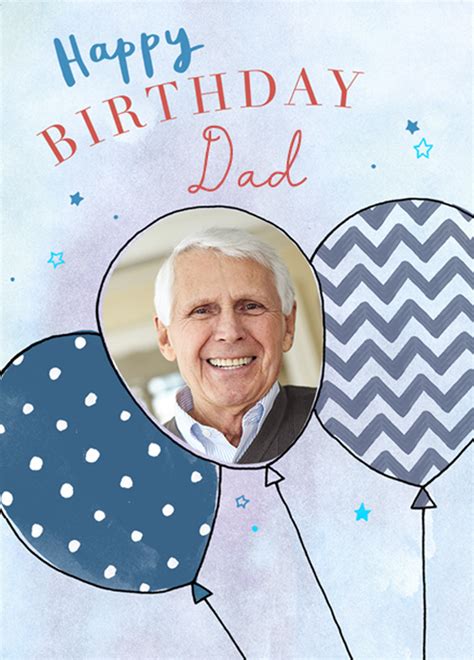 Personalised Happy Birthday Dad Balloons Card Hallmark