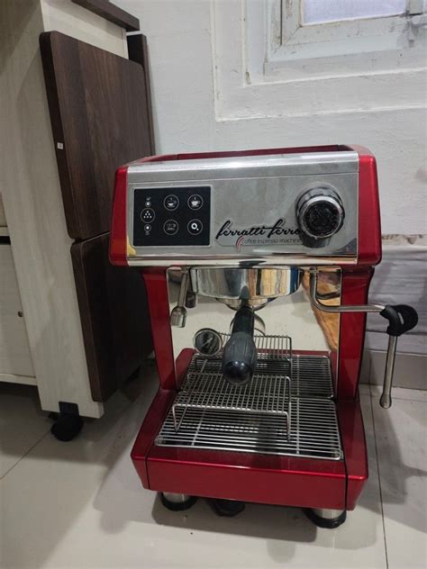 Mesin Kopi Espresso Ferratti Ferro Fcm B Red Coffee Maker Kitchen