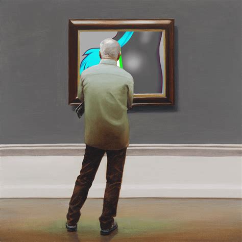 A man observing modern art : r/OddFurs