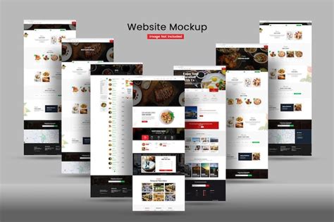 Premium PSD | Website mockup template design