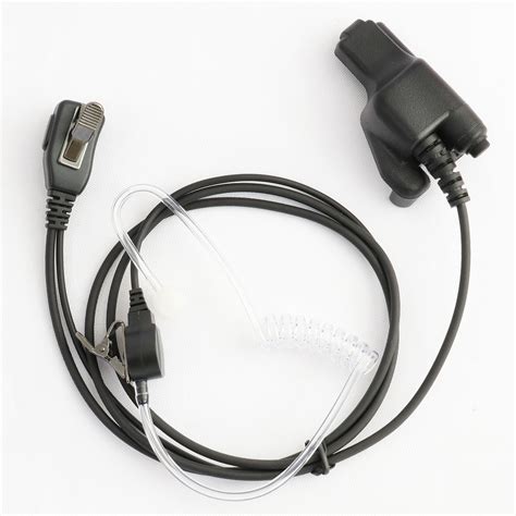 Covert Earpiece Acoustic Tube Headset Ptt For Motorola Ht1000 Xts2500