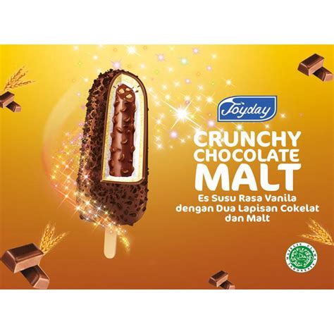 Jual Makanan Beku Joyday Ice Cream Crunchy Chocolate Malt 1 Karton