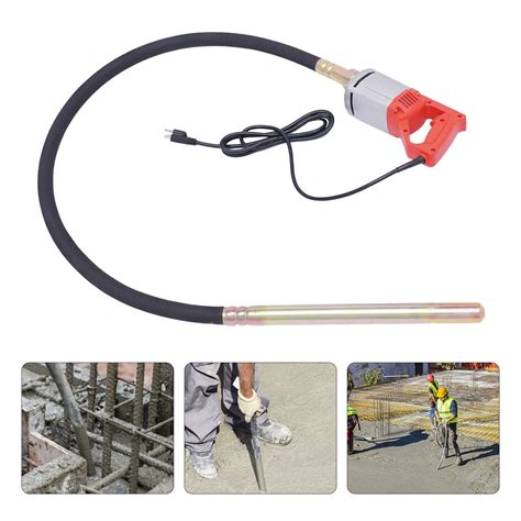 Miumaeov 1300W Electric Power Concrete Vibrator Handheld Concrete