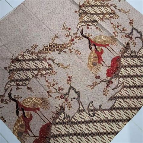 Jual Terlaris Kain Batik Laweyan Solo Motif Sepasang Bangau