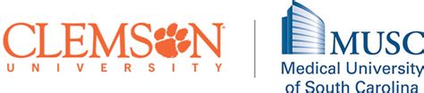 clemson university's logo beside the logo for the medical university of south carolina